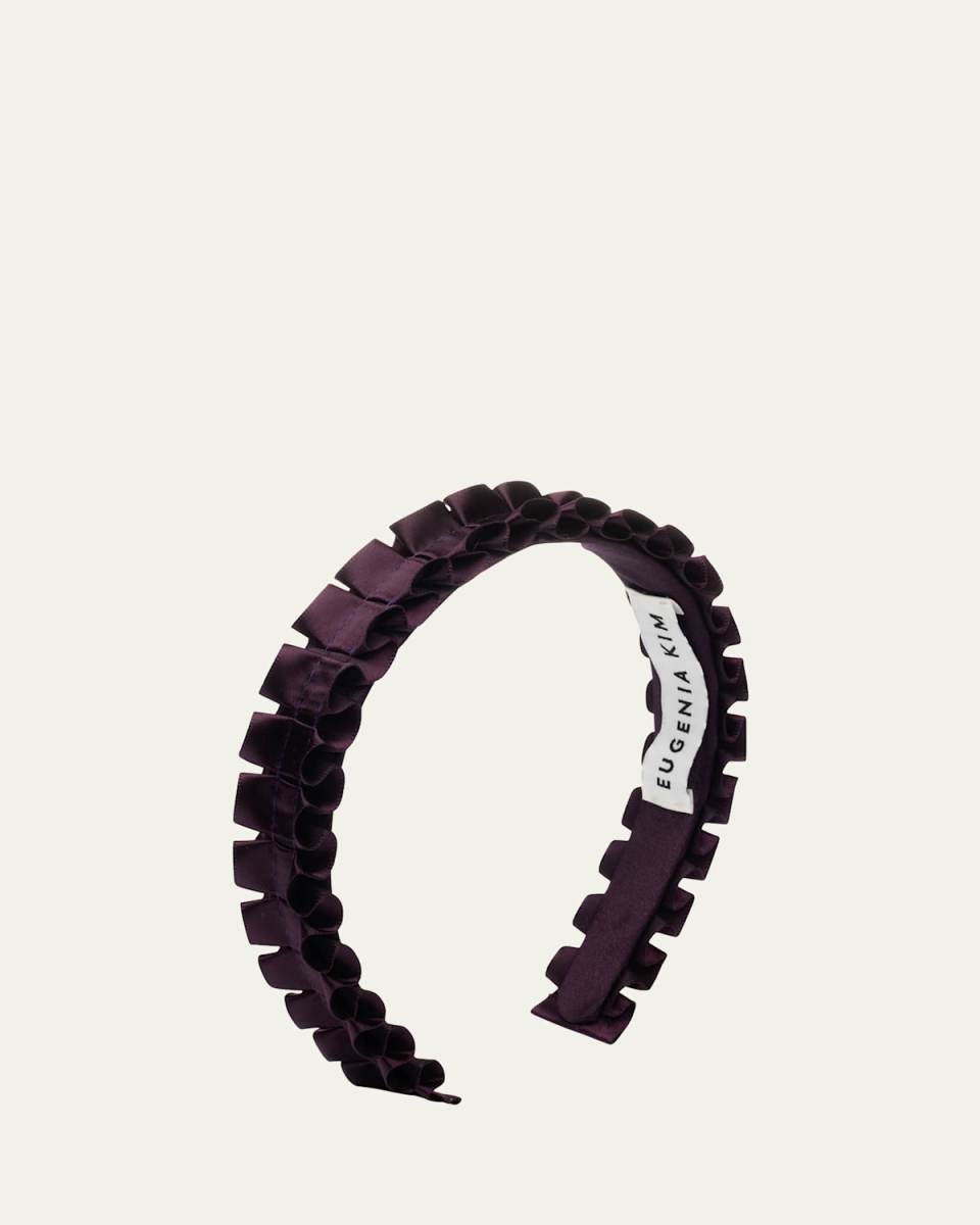 Rafaela Ruffled Satin Headband